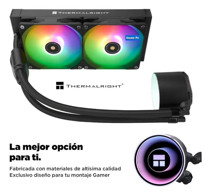 Enfriamiento Liquido Cooler Pc Cpu 240 Mm Argb Lga 1700 Am5