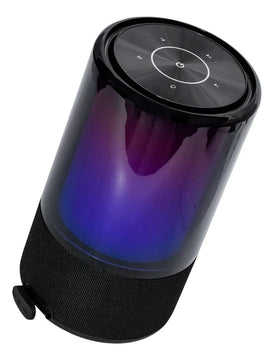 Parlante Recargable Lesk 80w Vta Con Audio 360°, Luces Led Y Color Negro