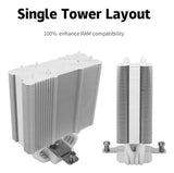 Refrigerador De Cpu Assassinx120 Se White Argb Con 4 Heat Pi