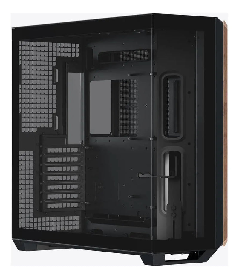 Gabinete Gamer Apnx V1 Negro Wood Maxima Calidad Alta Gama