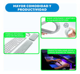 Apoya Muñecas Reposa Brazo Teclado Y Mouse Memory Foam Pad Gris No Aplica