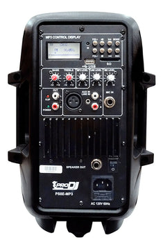 Amplificador Parlante Bateria Electronica Prodj Ps8emp3 75w Negro