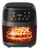 Freidora De Aire Sin Aceite Digital De 8 L Negro