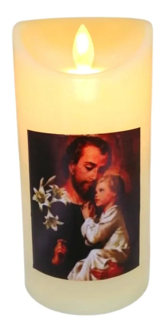 Vela Función Pilas Decoración Navidad Luz Led 12x7.5 Velas