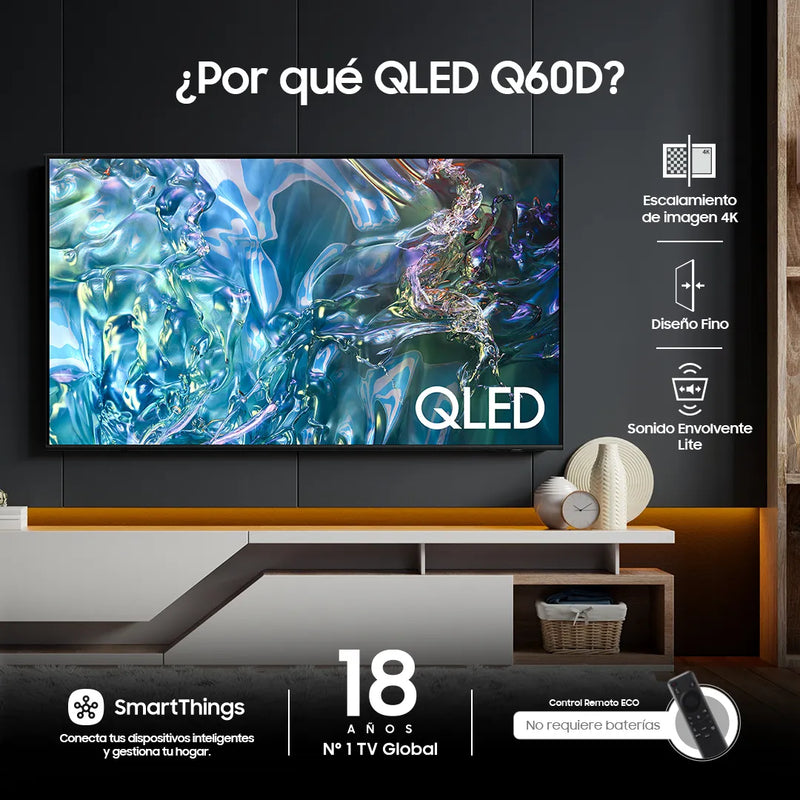 Smart Tv Samsung QN65Q60DAKXZL 65" 4K QLED