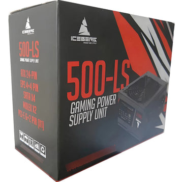 Fuente De Poder Iceberg Gaming 500-ls 500w Reales Pcie 6+2 Negro