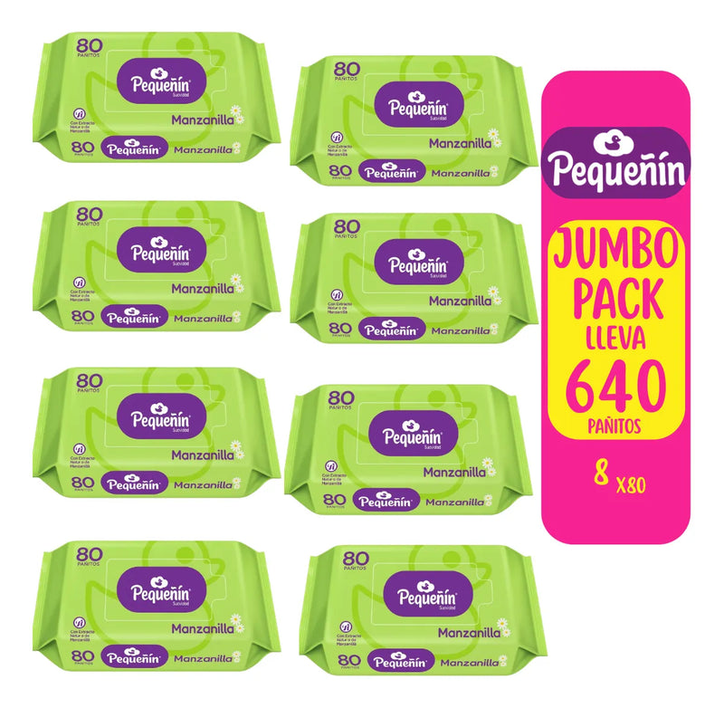 Pañitos Humedos Pequeñin 640und Tollitas Humedas Bebe Pañito