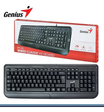 Teclado de una mano Genius QWERTY español color negro