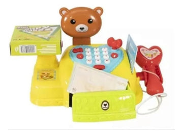 Caja Registradora Oso Infantil Con Accesorios Y Sonido