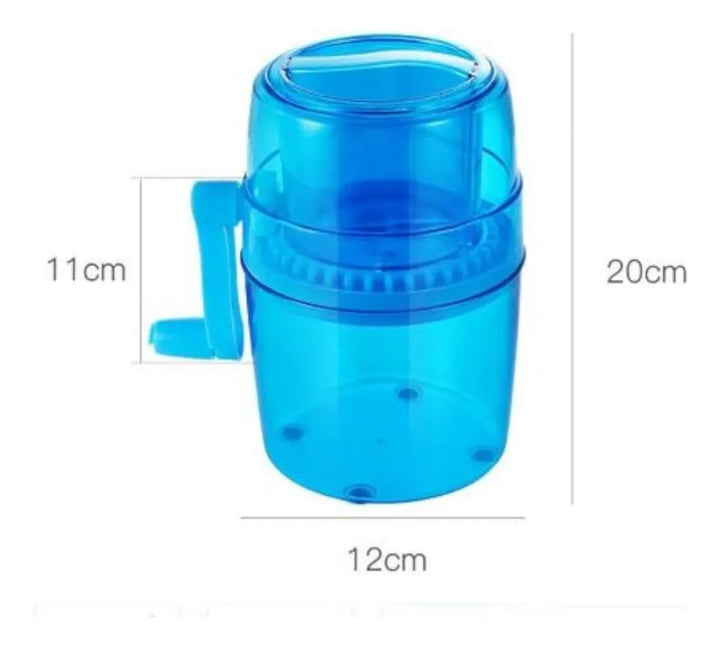 Máquina Trituradora De Hielo Para Raspados Manual Azul