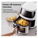 Freidora De Aire 8 Litros Sin Aceite Grande Air Fryer Negro Y Blanco