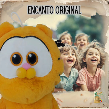 Regalo Peluche Muñeco Juguete Gato Gatico Minino Felino Michi Exótico Expresivo Premium Suave Felpa Naranja Tierno Adorable Encantador Decorativo Infantil Ideal