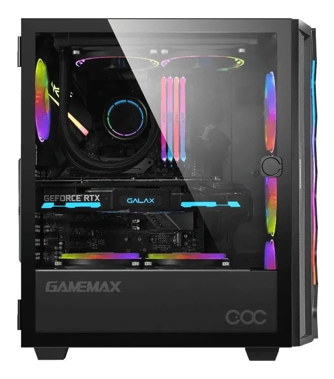 Chasis Gamer Diamond Coc Gamemax Negro