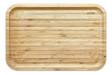 Bandeja De Bambú Para Servir Alimentos Mesa Y Cocina Lisa Madera