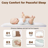 Onthewei Moises Para Bebe, Cuna Mecedora 3 En 1 Con Ruedas,