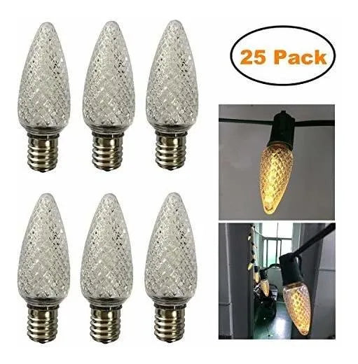Bombillas Led C9 Para Luces Navideñas, 25 Unidades.