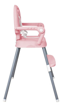Silla Comedor Bebe 3en1 Happy Baby Azul Cp7000 Color Rosa