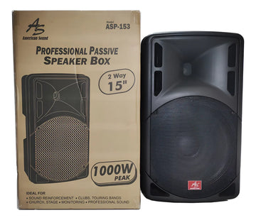 Parlante 15¨ Pasivo 1000w Profesional Americansound Asp153 Negro