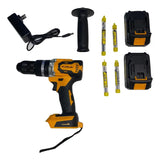 Taladro Inalambrico Percutor De 1/2 Bl Furius Fid21b Color Amarillo