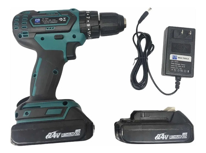 Taladro Inalámbrico Bateria Recargable Verde Claro 60