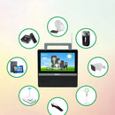 Televisor Portátil Recargable Solar Con Bombillos Gd 8088