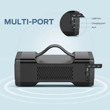 Altavoz Bluetooth Portátil Fuerte De 40w Ipx6 Negro