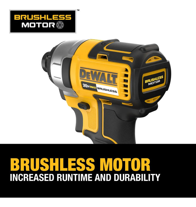 Destornillador De Impacto 20 V, 1/4, Batería Y Cargador Incl - Negro/amarillo/plateado - Frecuencia