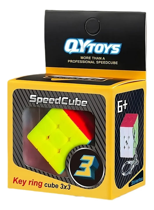 Mini Cubo Rubik Qiyi 3x3x3 Llavero Stickerless Antiestrés