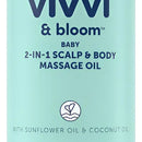 Vivvi & Bloom Suave Aceite De Masaje 2 En 1 Para El Cuero C.