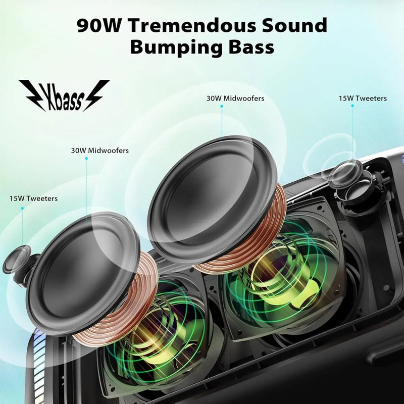Altavoz Portatil Tribit Stormbox Blast: Sonido Estereo Fuert Black