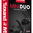 Audífonos In Ear Inalambricos Tws Maxell Bluetooth Mini Duo Negro