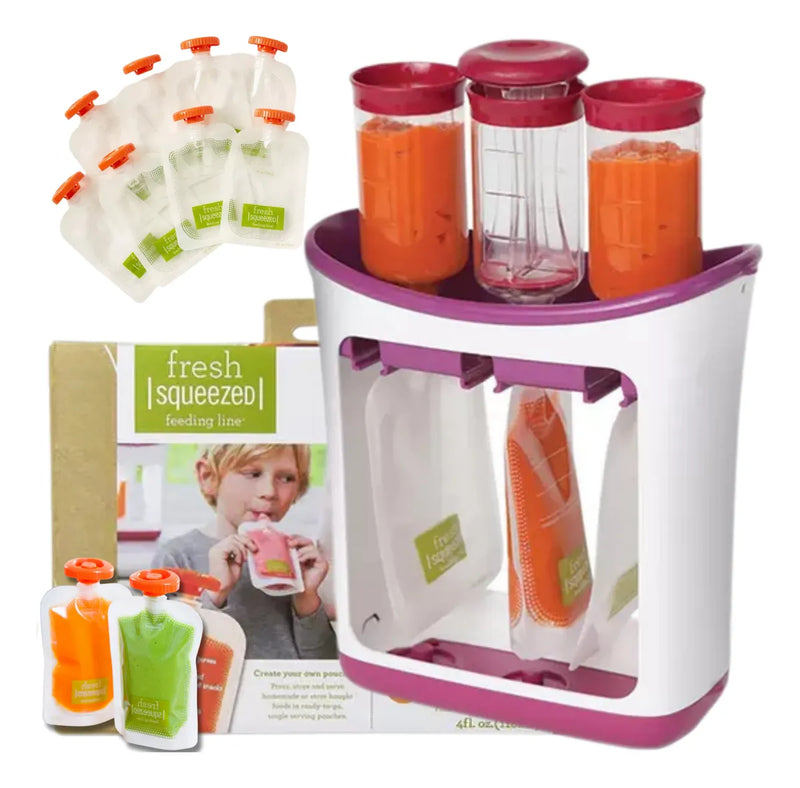 Dispensador De Alimentos Bebe Compota Papilla Squeeze Bolsas