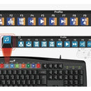 Kit de teclado y mouse Genius KM-200 Español de color negro