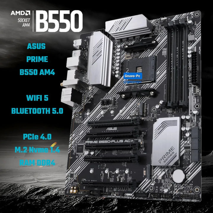 Board B550 Asus Prime Wifi 5 Bluetooth 5.0 Pcie 4.0 Am4 Atx Negro