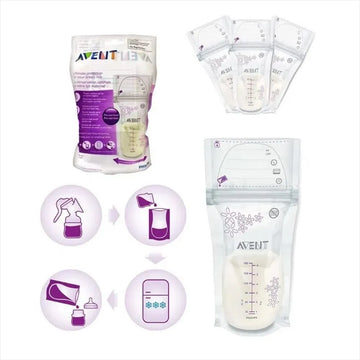 Bolsas Avent Almacenamiento De Leche Materna 50 Unidades