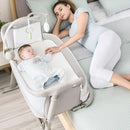 Cuna De Bebé Estilo Moisés Portátil Ajustable Lado De Cama