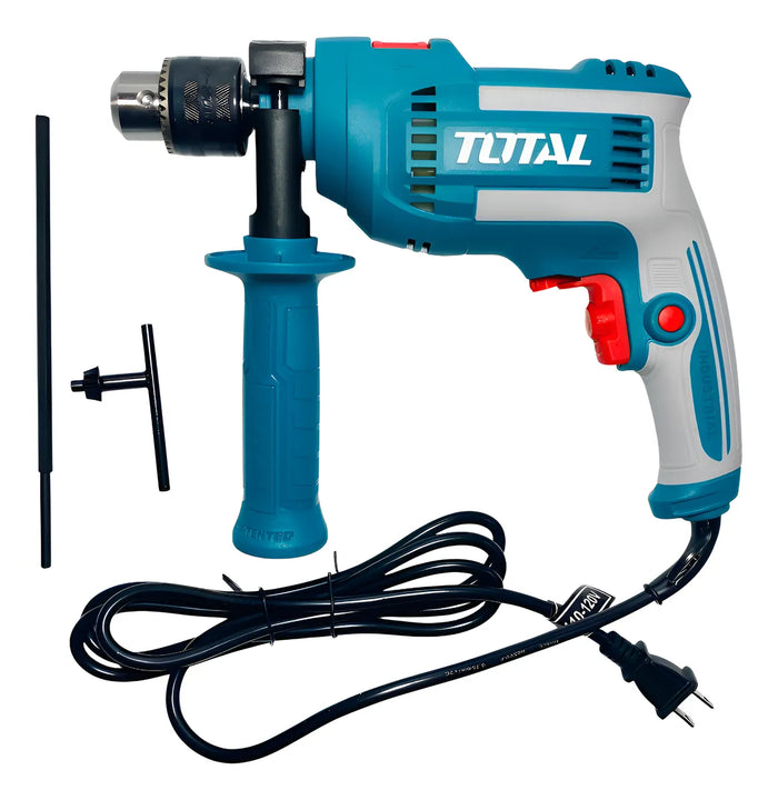 Taladro Percutor Marca Total 1/2 710w, 60 Hz 110v Cableado - Turquesa - 50/60hz