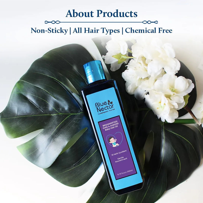 Blue Nectar Aceite Ayurvédico Para El Cabello Del Bebé Co.