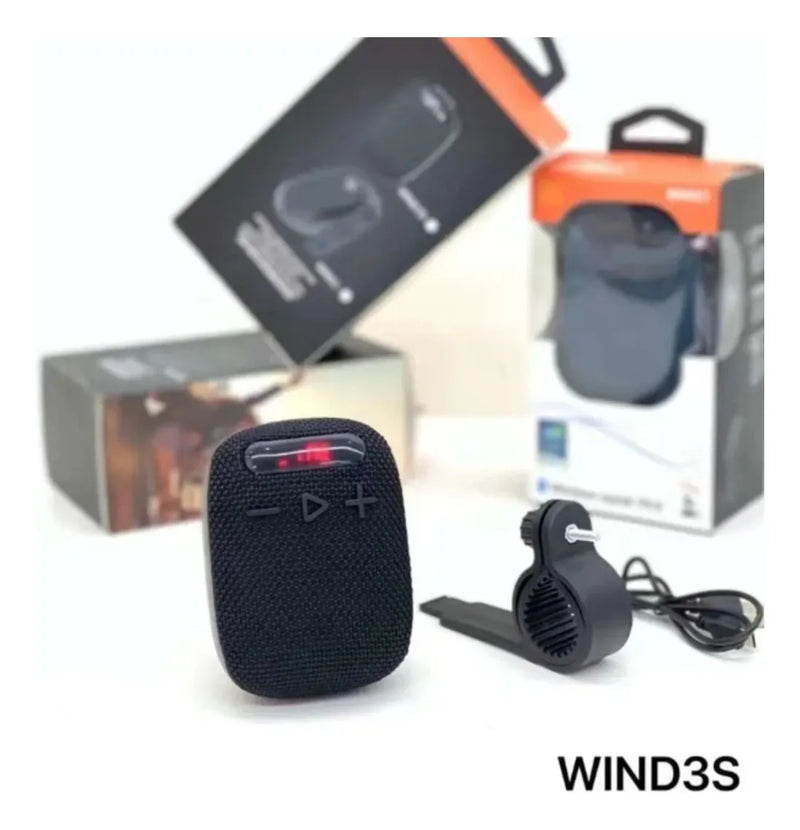 Parlante Pro Para Moto Bicicleta Bluetooth Con Pantalla Negro
