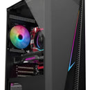 Chasis Gamer Iceberg Flux Elite X1 Fan Argb Negro