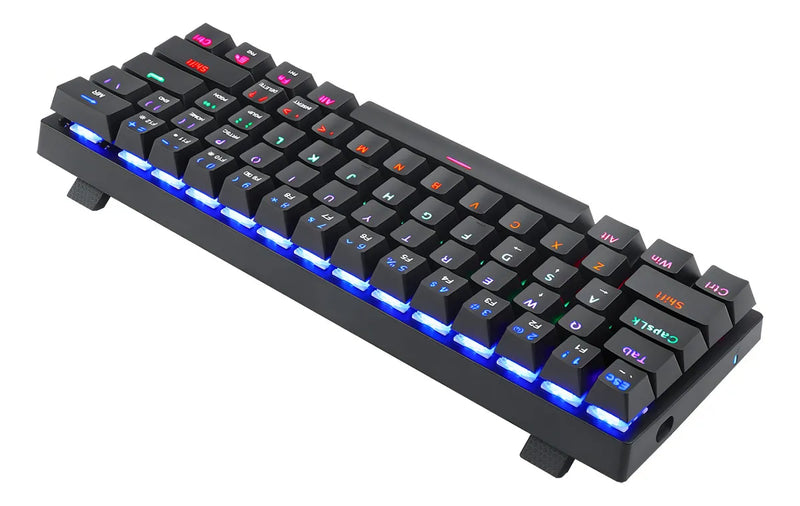 Teclado Gamer T-dagger Arena T-tgk321 Qwerty T-dagger Brown Español Color Negro Con Luz Rainbow