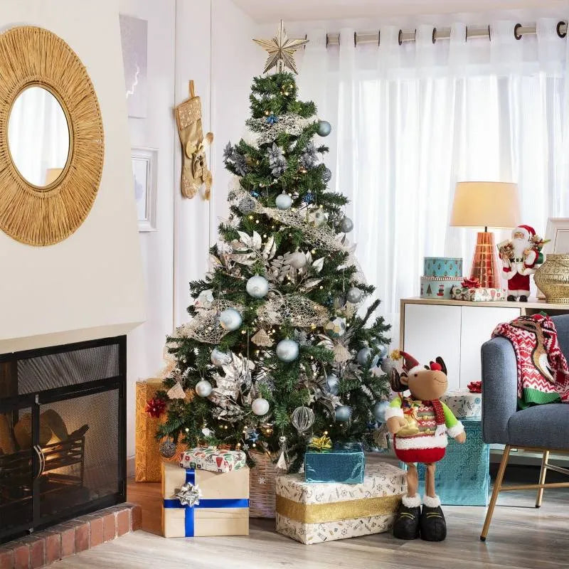 Arbolito De Navideño 712 Ramas 180cm Pvc Decoración Navidad Verde