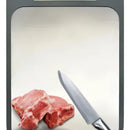 Tabla De Picar Alimentos Acero Inoxidable Antibacterial Geométrico Plateado