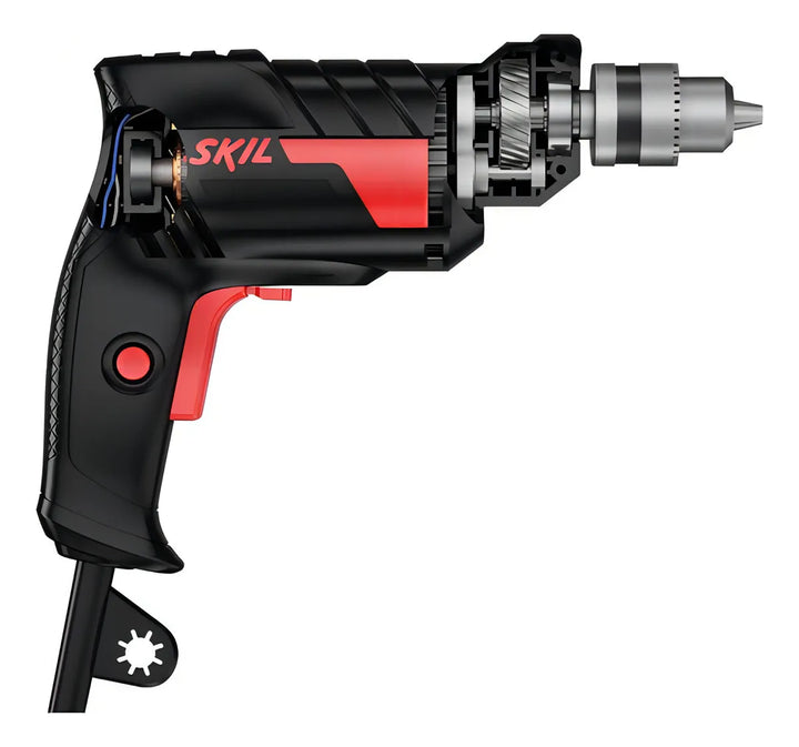 Taladro De Rotación Skil 3/8 500w 3000 Rpm 6000aa Color Negro Frecuencia 60
