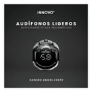 Audífonos Innovo PodsPRO Bluetooth Inalámbricos Negro con Micrófono y Luz LED