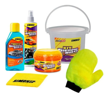 Kit Simoniz Cera Shampoo Silicona Espuma Auto Carro