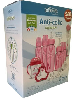 Set Dr. Brown's Options Gift Pink Kit Teteros Bebes