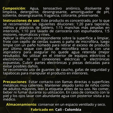 1 L De Apc X20 Para Carros + 5 Brochas + 2 Paños 30 Cm