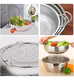 Colador Escurridor Cernidor Tamizador Acero Inoxidable 28 Cm Plateado