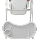 Carestino silla de comer petra marrón ocre plegable altura adaptable con bandeja extraíble
